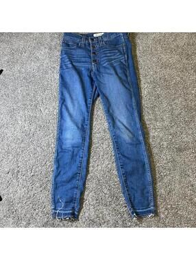 Madewell 10" High-Rise Skinny Jeans Size 28 Button Fly